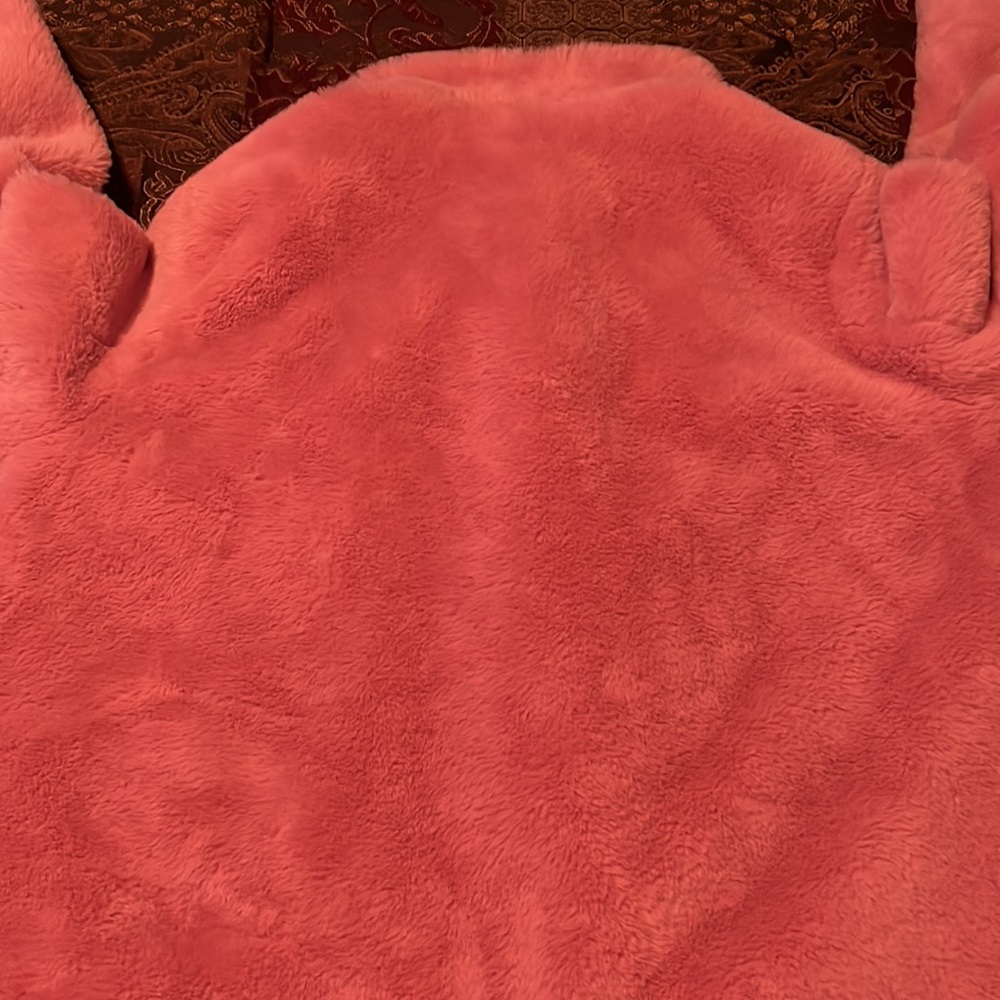 Leith Faux Fur Semi Crop Coat - Picture 6 of 6